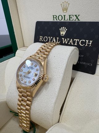 Rolex Datejust lady 26 Oro esfera diamantes
