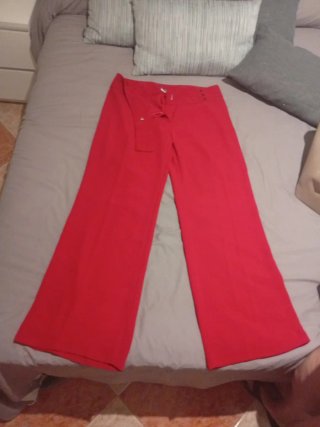 Pantalón mujer talla 46 rojo