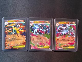 3 Cartas Pokémon Mega Charizard Y EX X