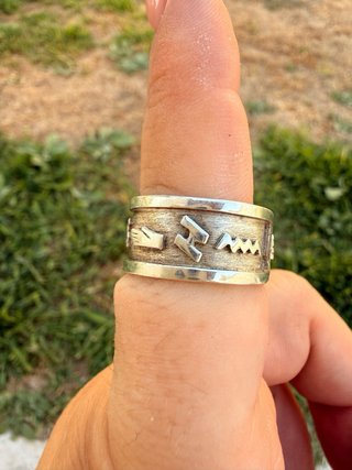 Anillo Plata Ley 925 Diseño de egipto