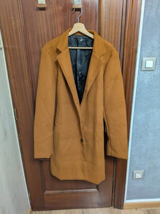 Abrigo marrón hombre
