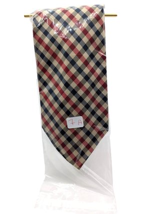 Cravatta Nouvelle Paris 100% Seta Check Blu Rosso