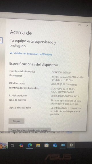 Portátil ASUS blanco