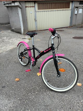 Bicicleta niña BTWIN rosa