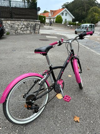 Bicicleta niña BTWIN rosa