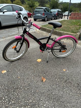 Bicicleta niña BTWIN rosa