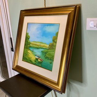 Quadro Gianni Tinti Paesaggio Fluviale