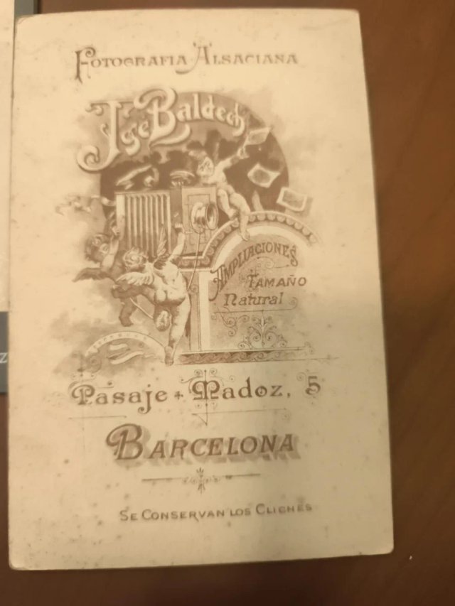 2 fotografías antiguas J.Baldeck – Barcelona 1900