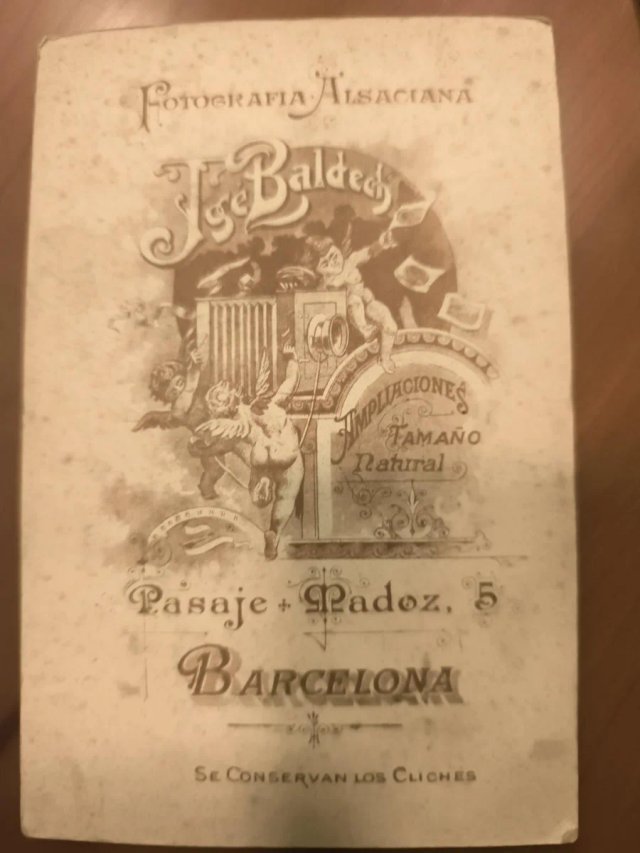 2 fotografías antiguas J.Baldeck – Barcelona 1900