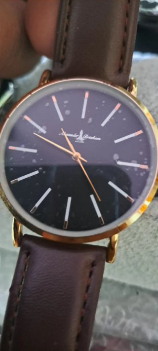 Orologio Alexander Christie nero e marrone new