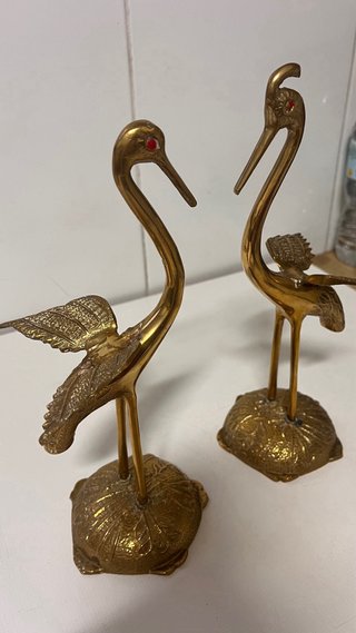 Pareja de Grullas Ojos Joya