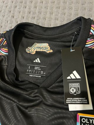 Camiseta Olympique Lyon Adidas Negra