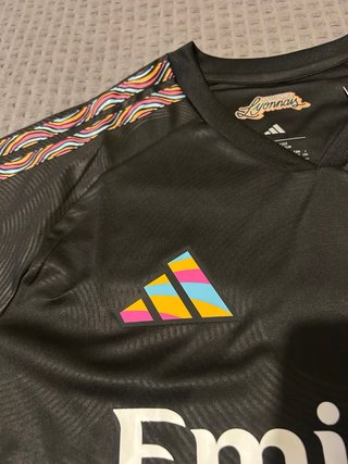 Camiseta Olympique Lyon Adidas Negra