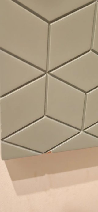 Cabezal de cama diseño geométrico verde menta