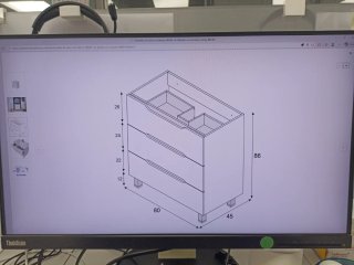 Mueble de baño de 80 cm Arkitmobil mod. LEA.