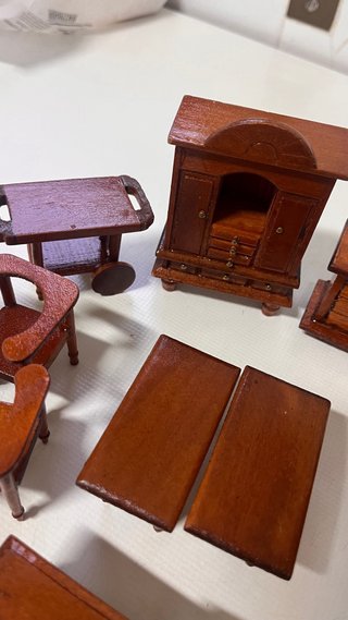 Lote Muebles Miniatura Casa Muñecas 1:12