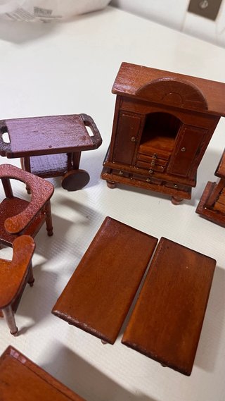 Lote Muebles Miniatura Casa Muñecas 1:12