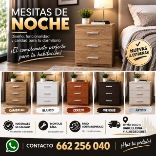 Mesitas de noche de madera