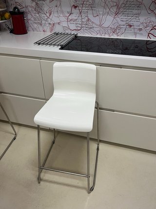 Taburetes Cocina Ikea GLEN Blancos (Set de 2)