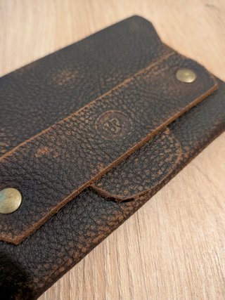 Pack Tarjetero y funda cuaderno piel