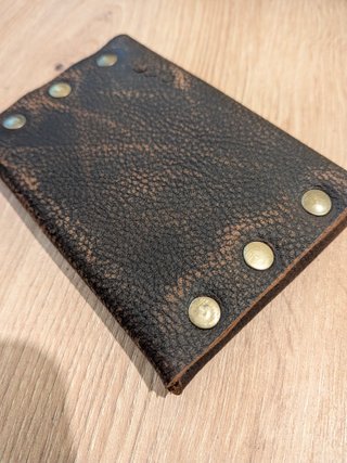 Pack Tarjetero y funda cuaderno piel