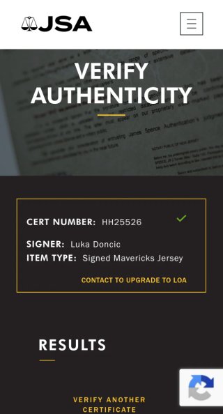 MAGLIA LUKA DONCIC 77 DALLAS MAVERICKS FIRMATA JSA