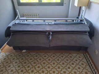Sofá Cama tipo Italiano en gris antracita