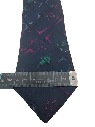 ​Cravatta Ambiance Krefeld Vintage Seta Silk Blu