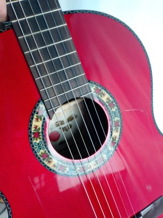 Guitarra Flamenca maciza autoamplificada
