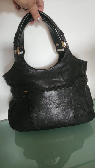 Bolso Piel Negro Diseño