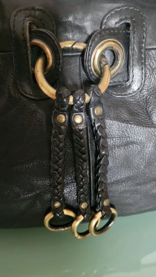 Bolso Piel Negro Diseño