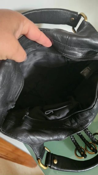 Bolso Piel Negro Diseño
