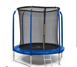 Cama elástica con red de seguridad