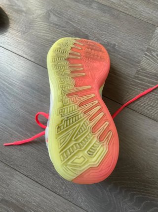 Scarpe da basket Nike grigie e rosa