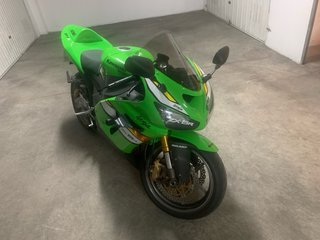 Kawasaki Ninja zx6r 636 2006 Verde