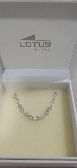 Pulsera Lotus Plata Infinito