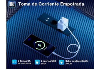 Escritorio Gaming Esquinero con USB y luces led