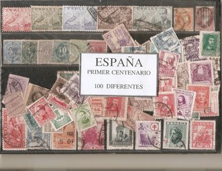 Colección 100 Sellos España Primer Centenario