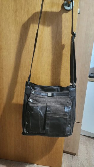 Bolso Piel Mandarina Duck Marrón