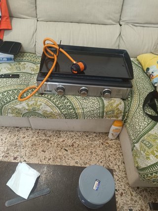 Plancha de gas 3 quemadores