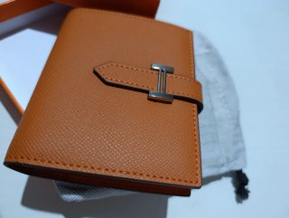 Cartera Hermès Marrón/Naranja