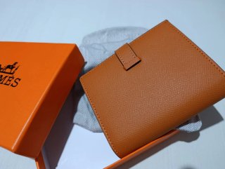 Cartera Hermès Marrón/Naranja