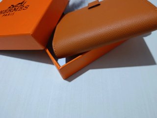 Cartera Hermès Marrón/Naranja