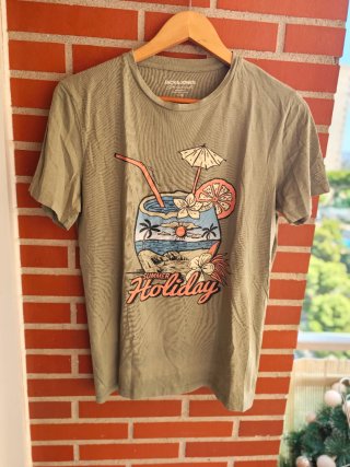 Camiseta Jack & Jones Estampada Verano Talla S