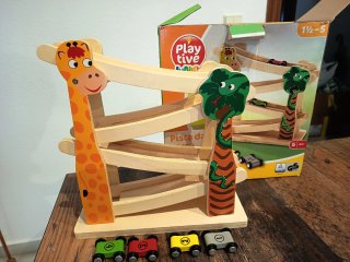 Pista de coches de madera Playtive