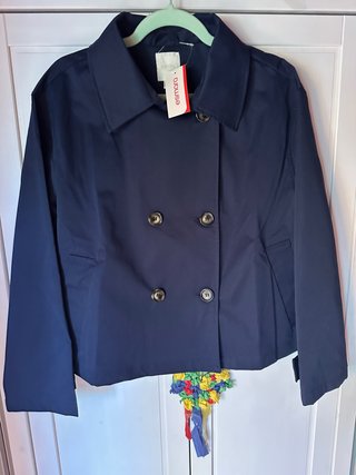 Gabardina Esmara azul mujer