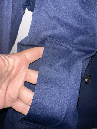 Gabardina Esmara azul mujer