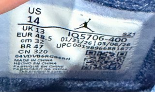 Jordan 6 Retro Awake NY Midnight Navy T-48.5
