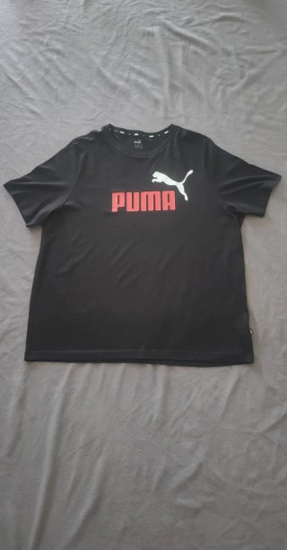 Camiseta Puma Logo Clásico Negra XXL