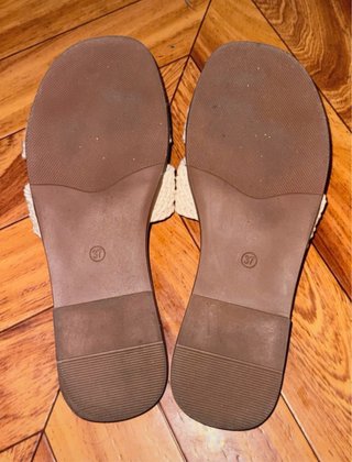 Sandalias Catwalk Beige/Blanco Macramé